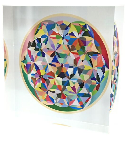 楽天市場】【終売】クリスタルクスリエ 大サイズ（100×100×30mm）輪宝