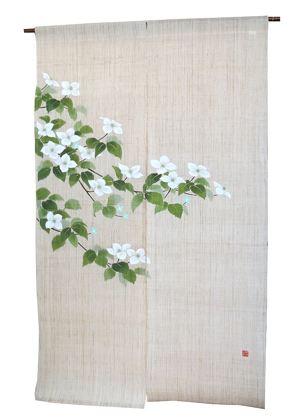 楽天市場】和風 暖簾（のれん）： 山法師/京都 洛柿庵/麻 のれん