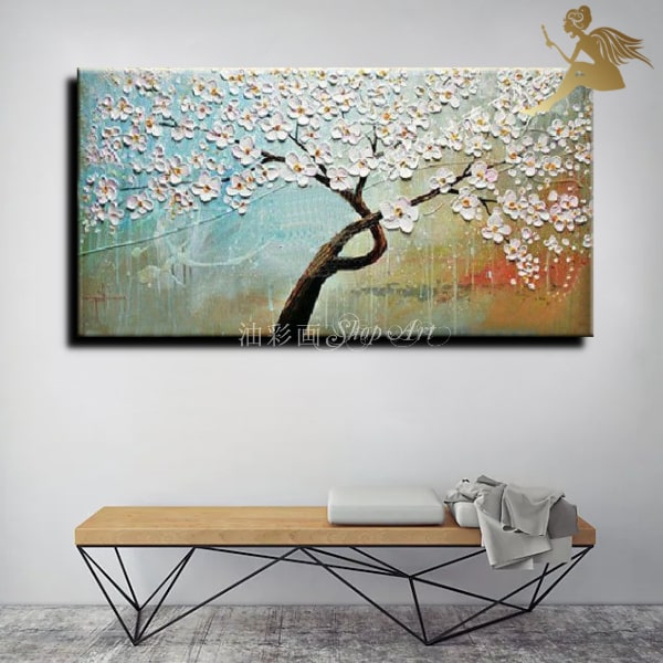 楽天市場】モダン アートパネル『絵画』手書きの油彩画『お花』絵画