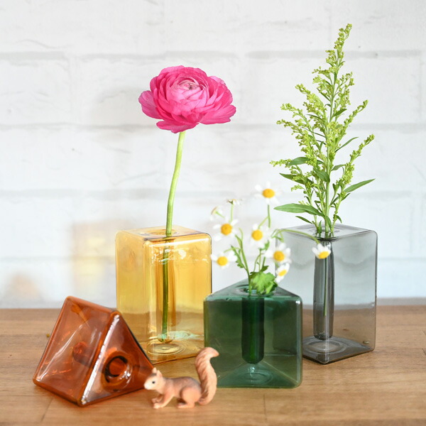 楽天市場】『カラフルガラスフラワーベース』（ 一輪挿し 花器 花瓶