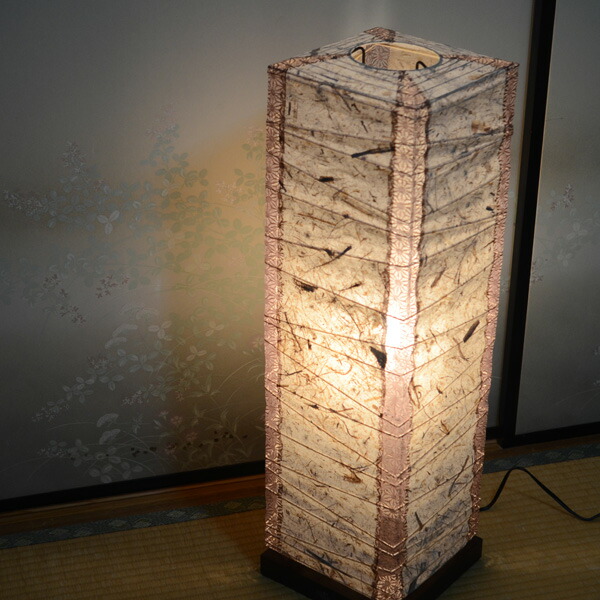 楽天市場】【お取り寄せ】『 和風フロアスタンド バナナx（角）麻葉唐