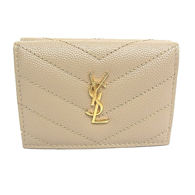 楽天市場】サンローラン SAINT LAURENT YSL ミニ財布 3つ折り財布
