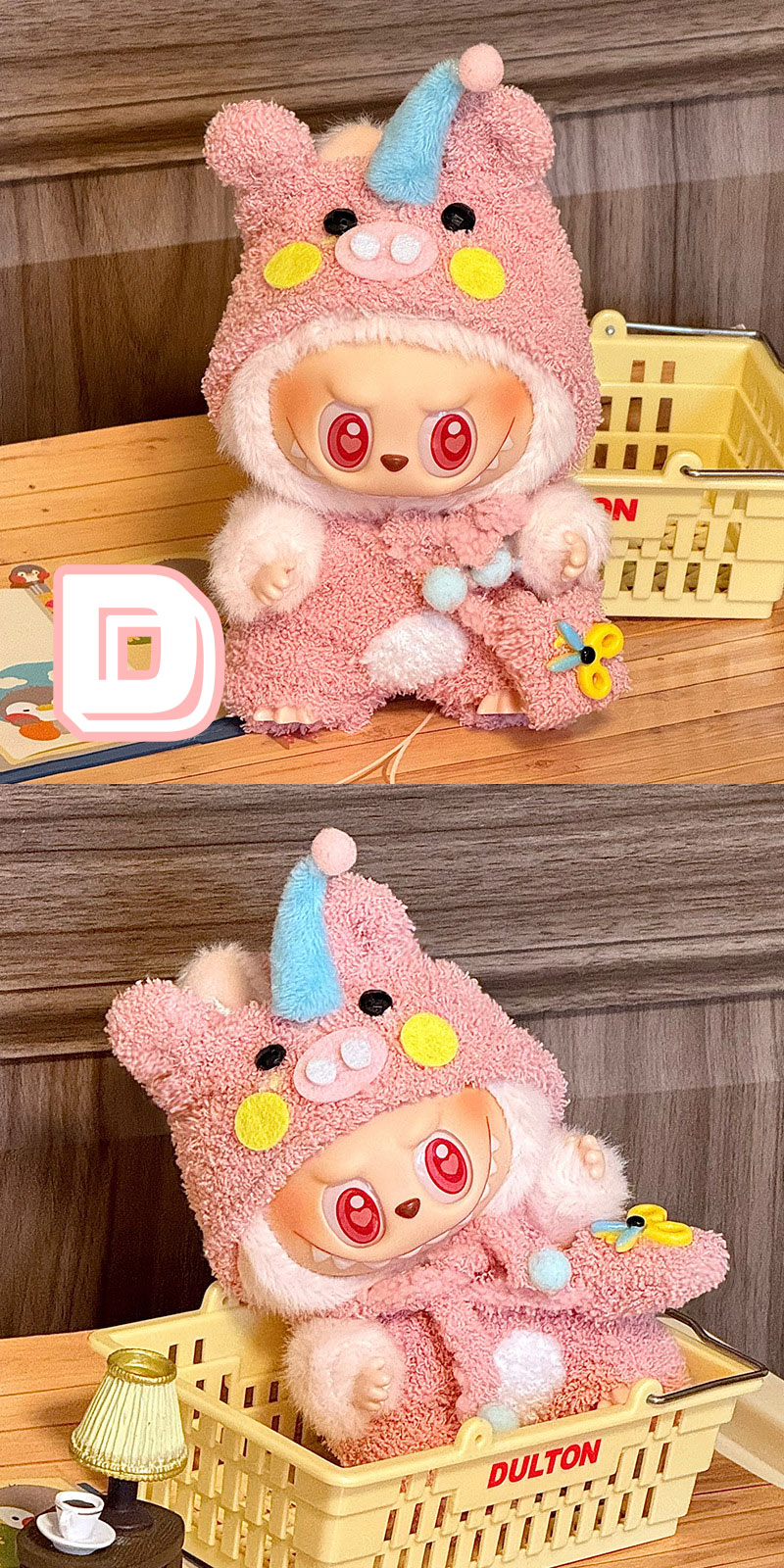 楽天市場】ぬいぐるみ用服 LABUBU ラブブ 17cm 衣装セット 着せ替え用