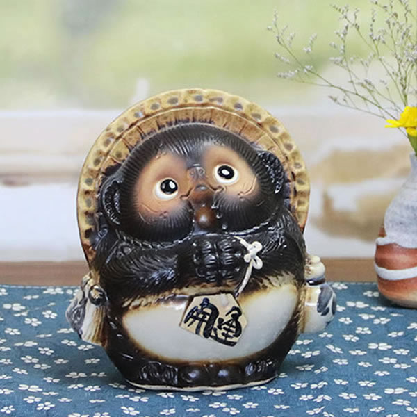 楽天市場】信楽焼 5号お願い狸(オス) 信楽焼きたぬき しがらき焼タヌキ