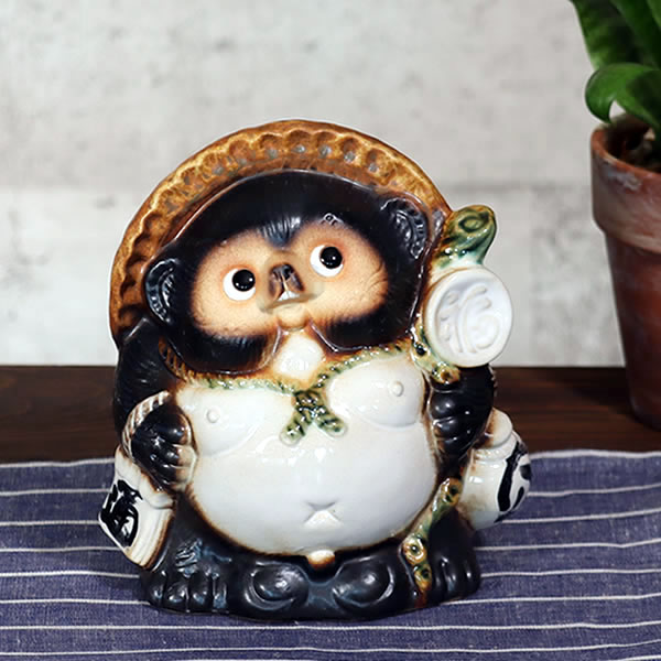 楽天市場】信楽焼 6号福々狸(オス) 信楽焼たぬき縁起物タヌキ 陶器