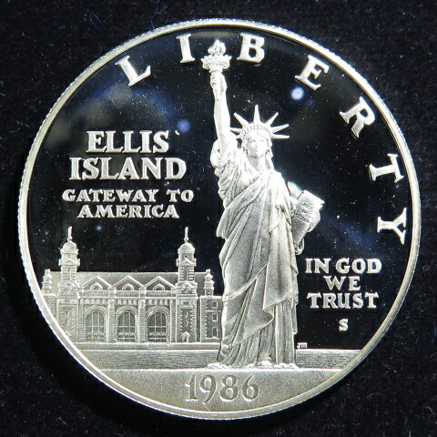 楽天市場】【プルーフセット】アメリカ 自由の女神 1ドルプルーフ銀貨