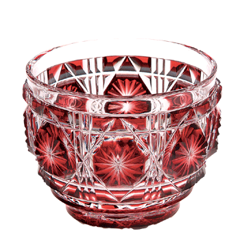 楽天市場】薩摩切子猪口（大）C18紅 : 山形屋