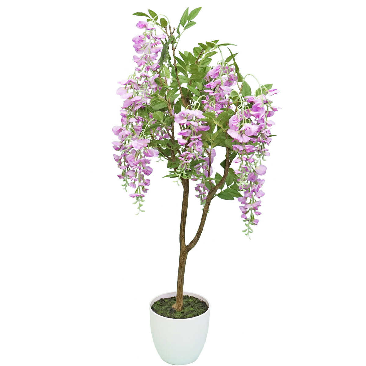 楽天市場】造花 藤の花の鉢植え110cm 春のアレンジ 2種類から選べる