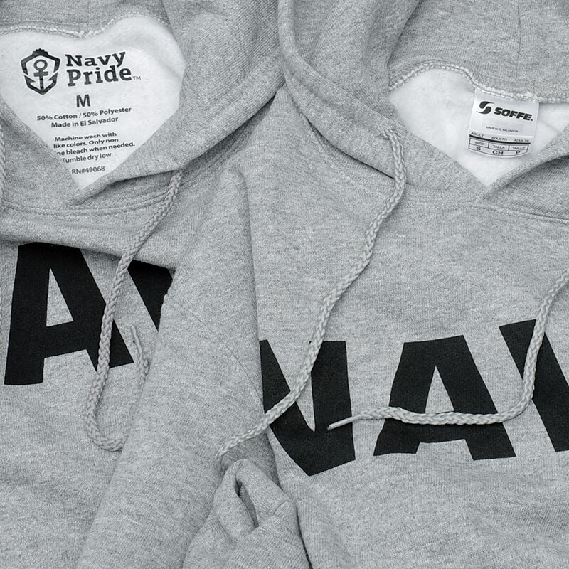 楽天市場】米軍 U.S.NAVY スウェットパーカー グレー NAVYロゴ デッド