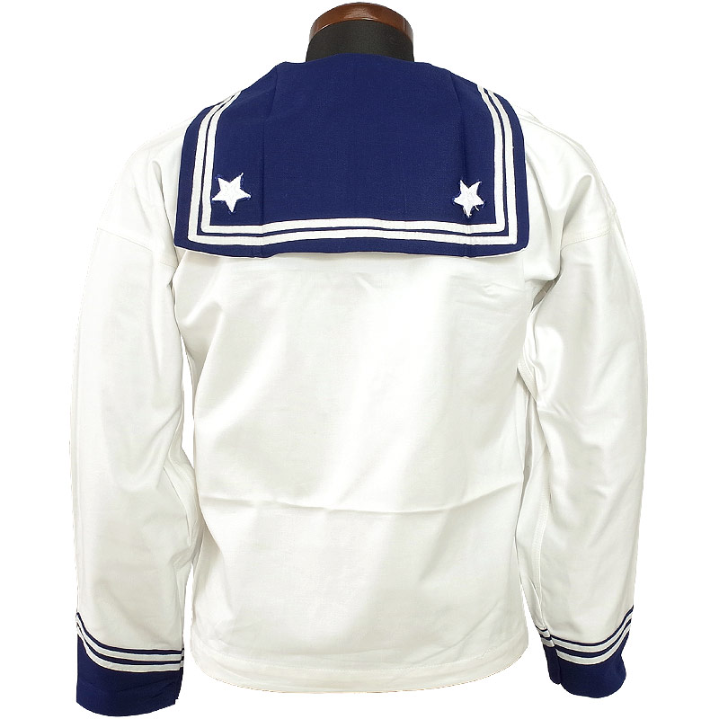 楽天市場】イタリア軍 ホワイト/ブルー ラインセーラー デッドストック