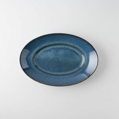 楽天市場】深山(miyama.) cadre-カードル- プラター23cm 海鼠釉 日本製