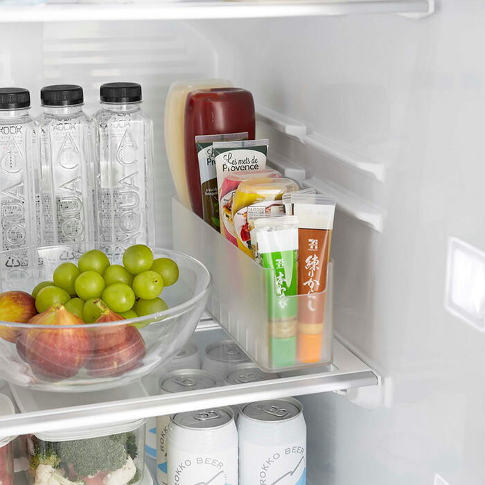 楽天市場】【365日出荷】山崎実業 冷蔵庫中スリム調味料収納ラック