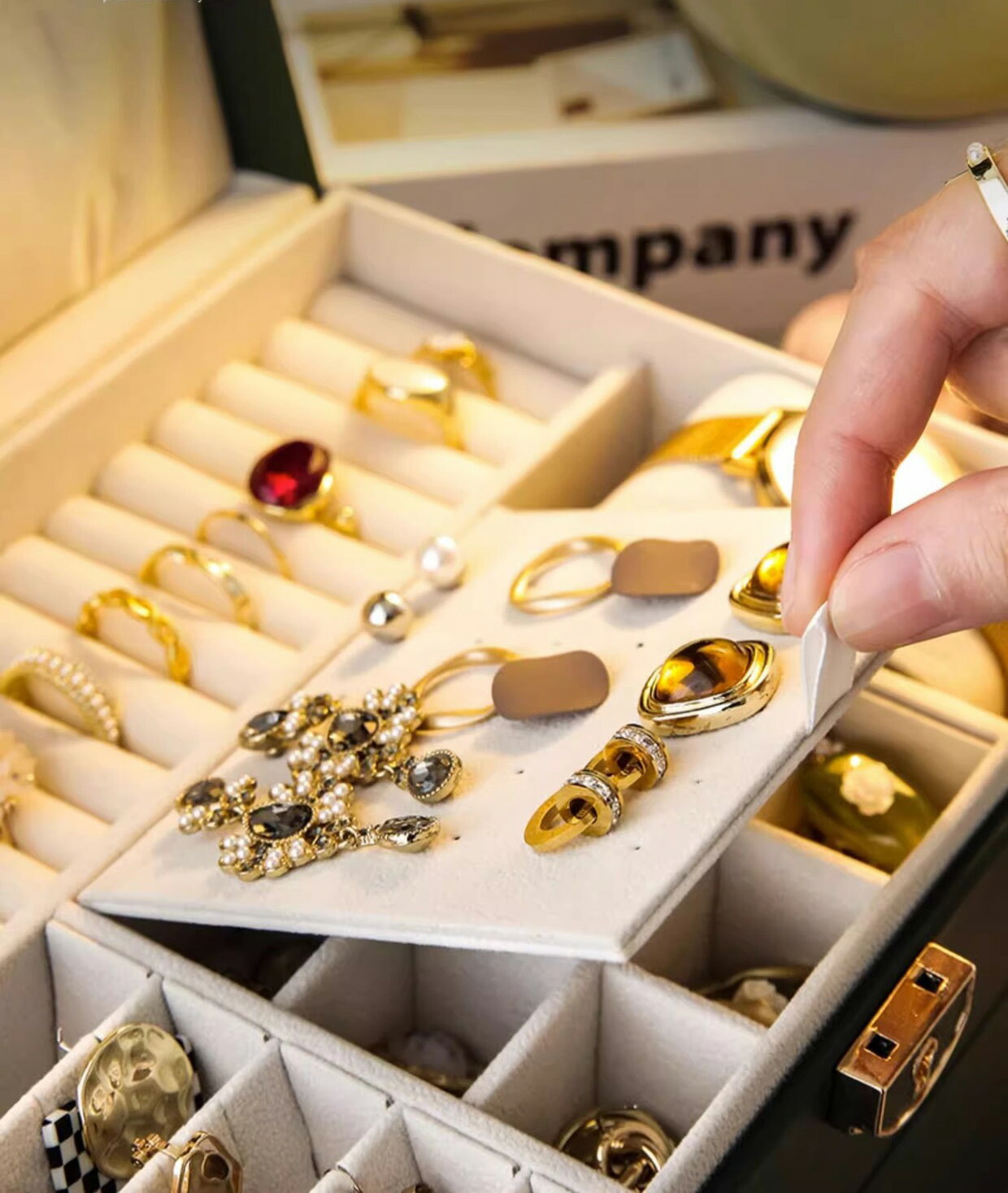 楽天市場】【たっぷり大容量】ジュエリーボックス アクセサリーケース