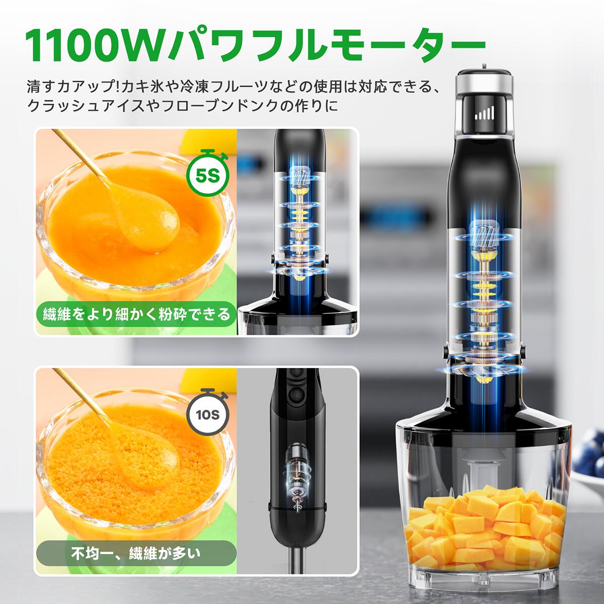 楽天市場】【SNS話題沸騰・無段階変速】ブレンダー ハンドブレンダー