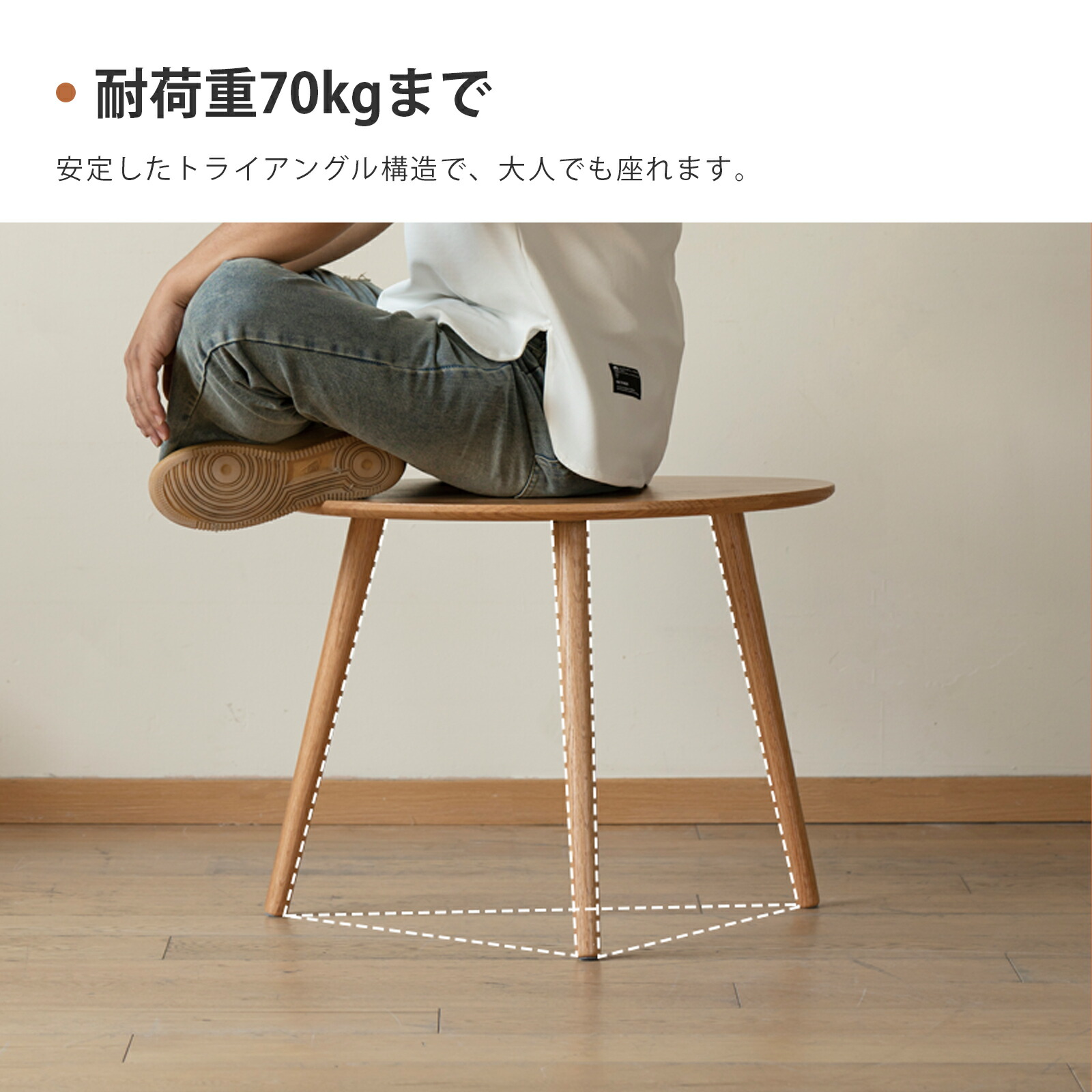 楽天市場】【YESWOOD公式】ネストテーブル 丸型 2点セット 北米産FAS級