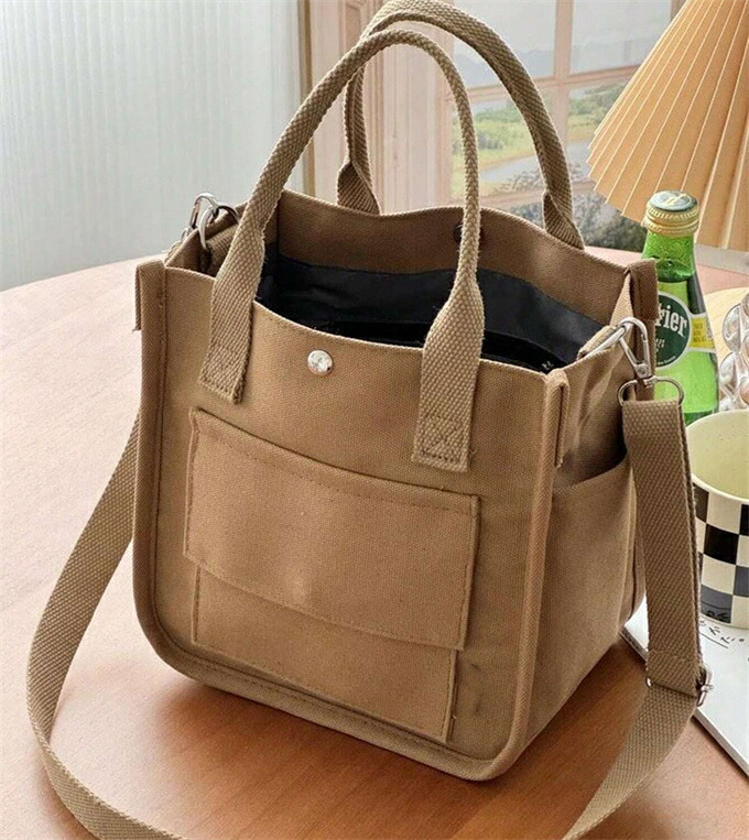 楽天市場】マルチポケットキャンバストート/ショルダーバッグ、多用途