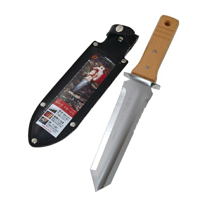 楽天市場】仁作 深山刀木柄つば付ナイフ［No.832］＜株式会社富田刃物