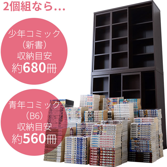 楽天市場】☆ポイント5倍☆ダブルスライド式 本棚 ラック 奥深タイプ