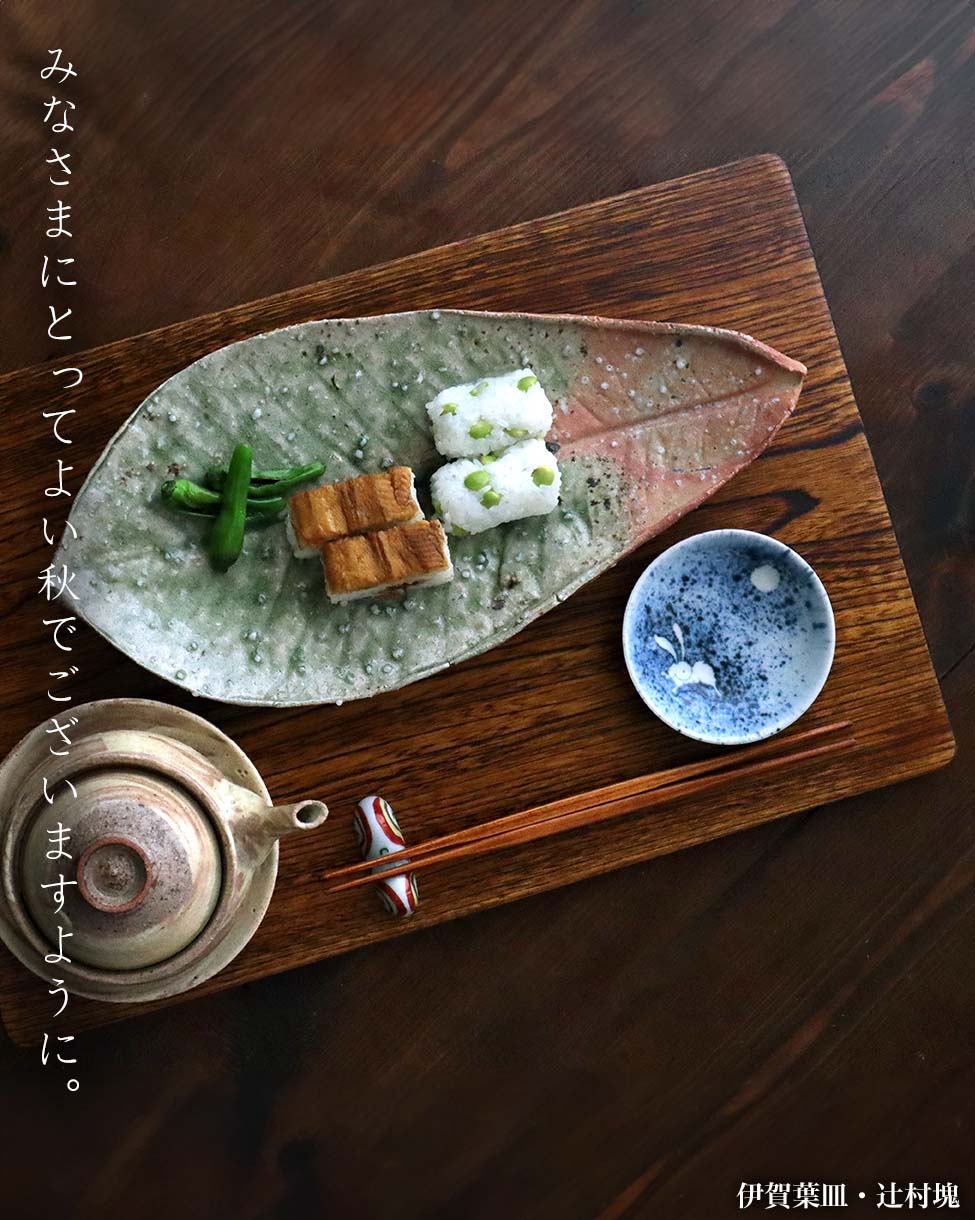 楽天市場】伊賀焼：伊賀葉皿・辻村塊《大皿・36.0cm》 : 和食器の愉し