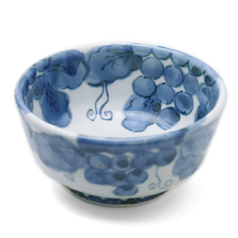 楽天市場】九谷焼：染付ぶどう文向付・須田菁華《小鉢・13.0cm》 : 和