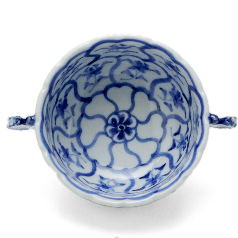 楽天市場】九谷焼：染付双耳向付・須田菁華《小鉢・9.0cm》 : 和食器の