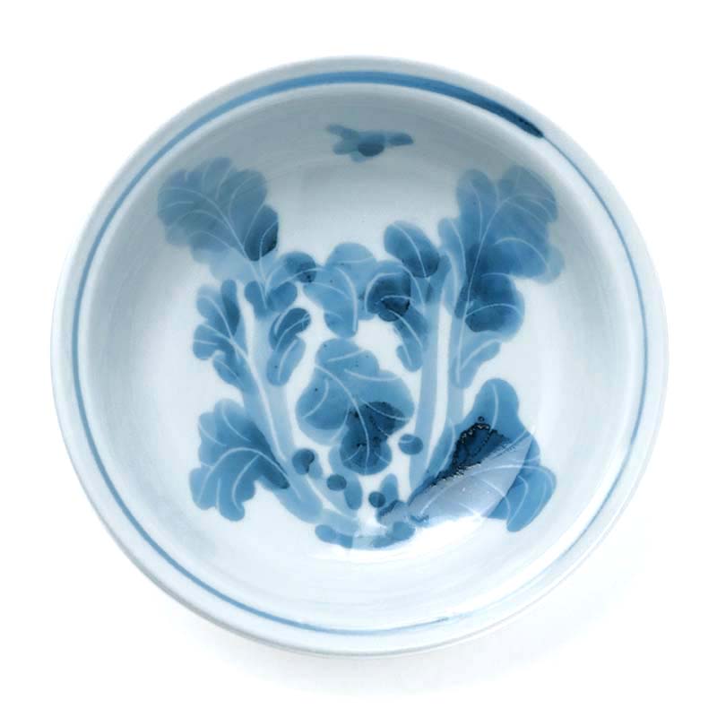 楽天市場】九谷焼：染付なずな文向付・須田菁華《小鉢・14.5cm》 : 和