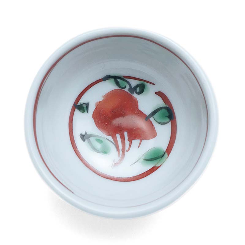 楽天市場】九谷焼：呉須赤絵花文酒盃・須田菁華《ぐい呑》 : 和食器の