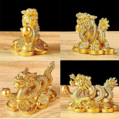 楽天市場】【20%OFFクーポン〜】龍の置物 風水 五本爪 龍神 昇運金龍
