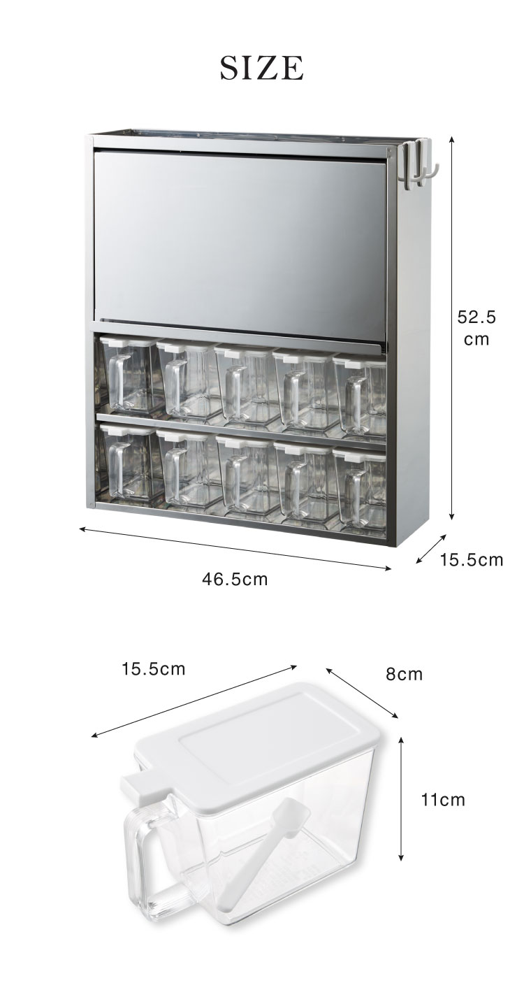 楽天市場】日本製 燕三条 スパイスラック 10杯 ステンレス 調味料