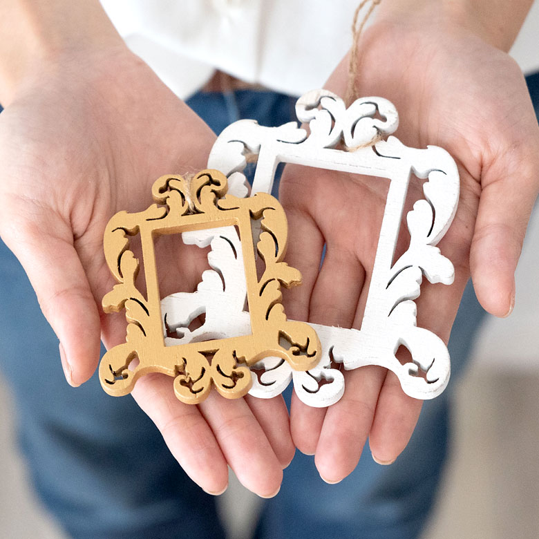 楽天市場】オーナメント 額縁 クリスマス ツリー シルバー ゴールド