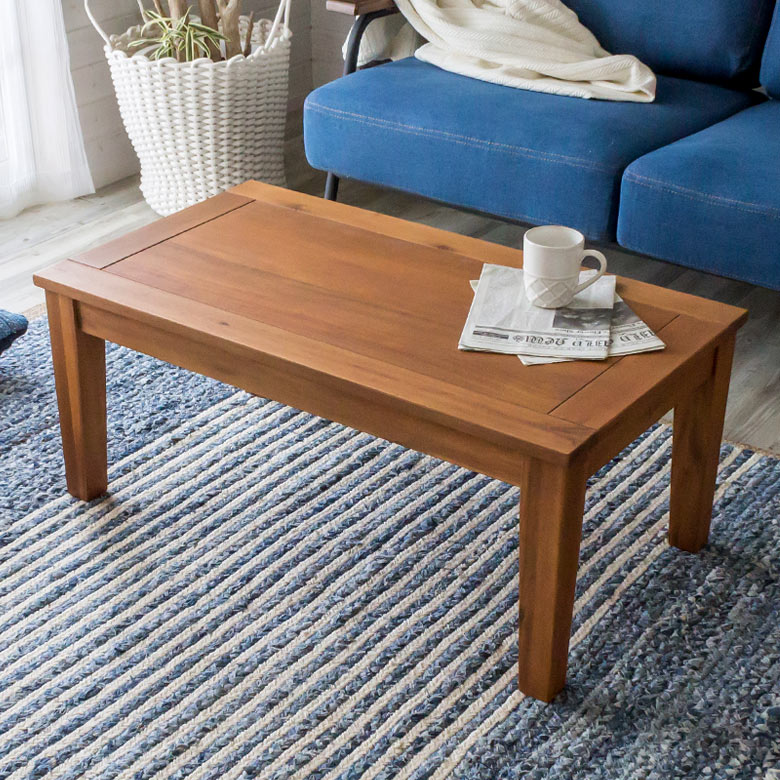 楽天市場】センターテーブル 木製 天然木 ローテーブル 北欧 リビング