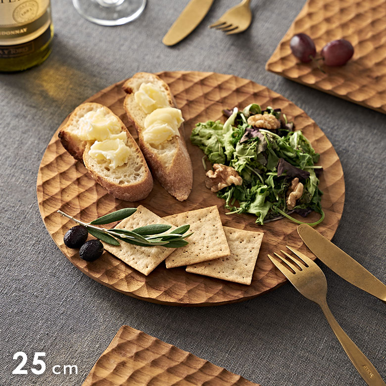 楽天市場】カッティングボード 木製 チーク ウッド 約 W 25cm D 25cm