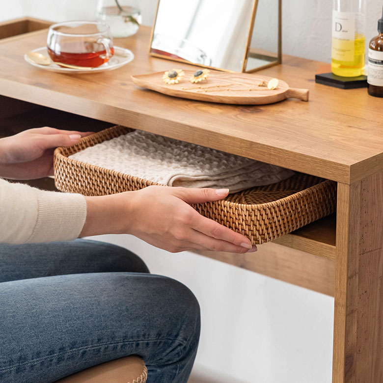 楽天市場】デスク 木製 W 90 × D 35 × H 72 cm コンセント付き