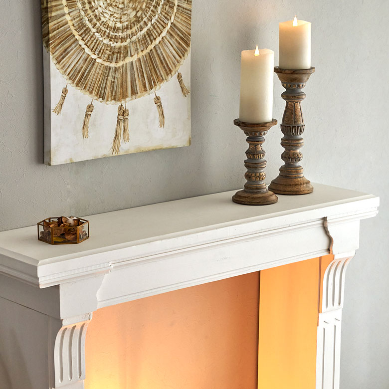 楽天市場】マントルピース 飾り棚 天然木 木製 杉 約 約 W100cm D26cm