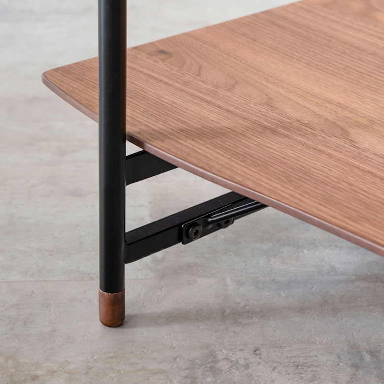 楽天市場】シェルフ 棚 4段 木製 スチール ナチュラル ブラウン W 108