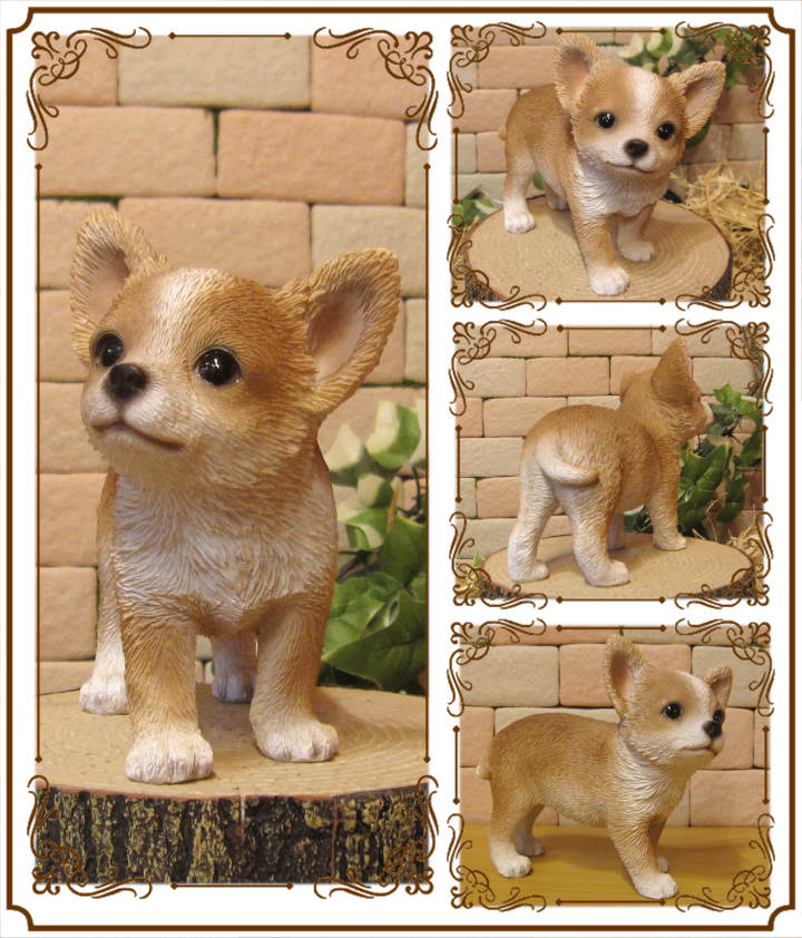 楽天市場】犬の置物 チワワ スタンド スモールサイズ ワンちゃん いぬ