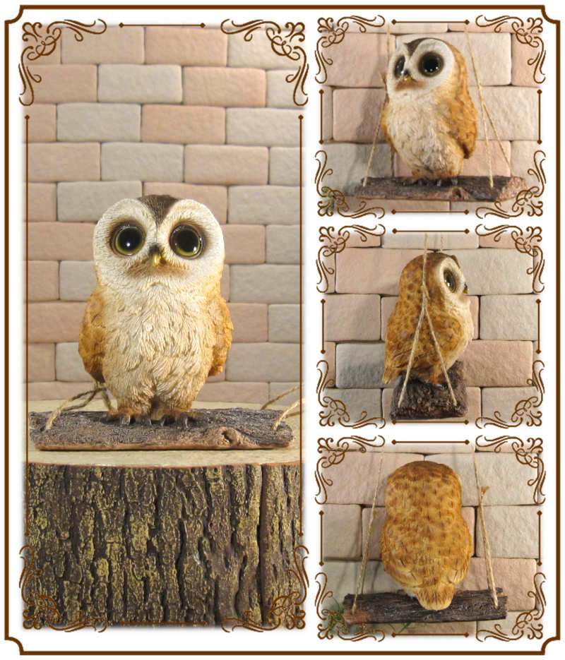 楽天市場】フクロウ 置物 ブランコ ふくろう オウル オブジェ 縁起物