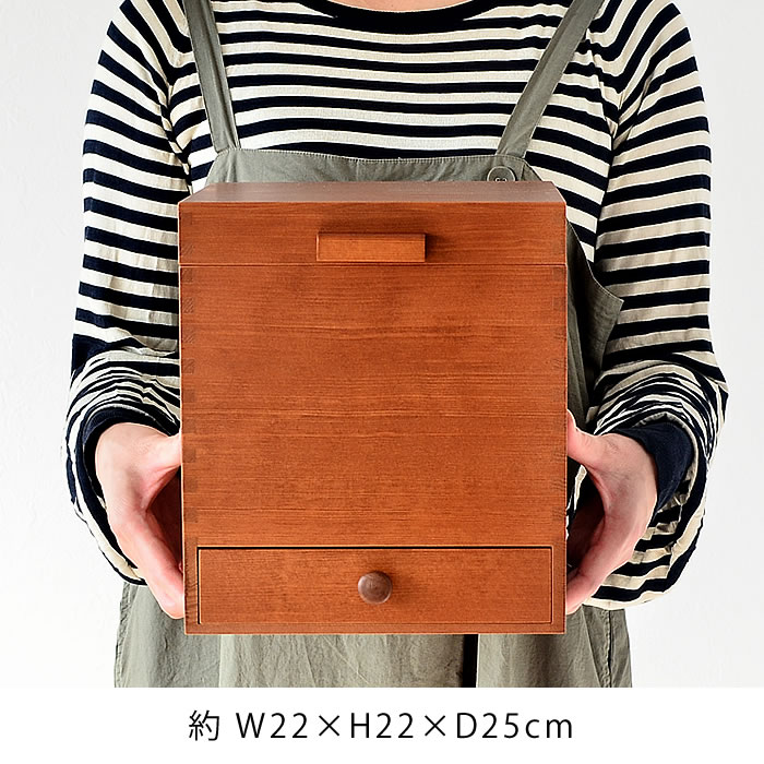 楽天市場】メイクボックス ツガの化粧ボックス 木製 置き型 化粧品