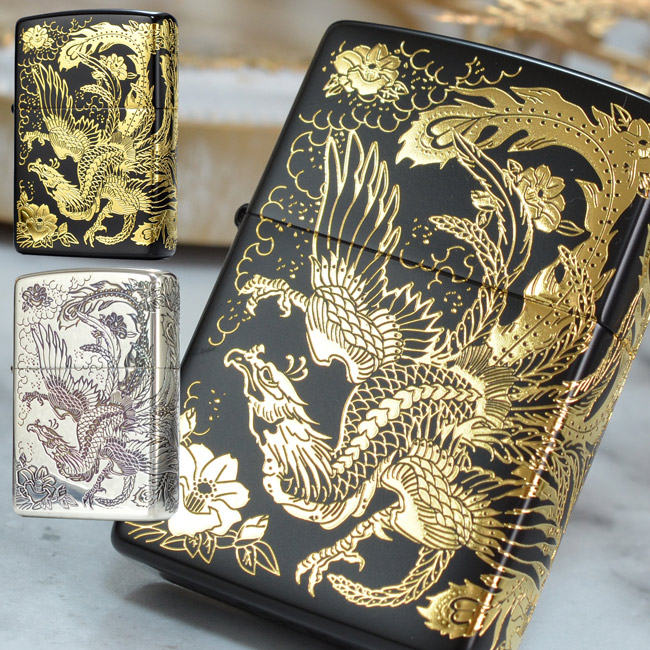 楽天市場】ZP2面鳳凰 ホウオウ Phenix ◇ 和柄 ZIPPO ジッポー オイル