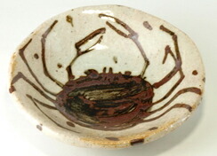 楽天市場】【美濃焼】窯元蔵珍窯 【魯山人写し】蟹文 小皿 : 蔵珍窯