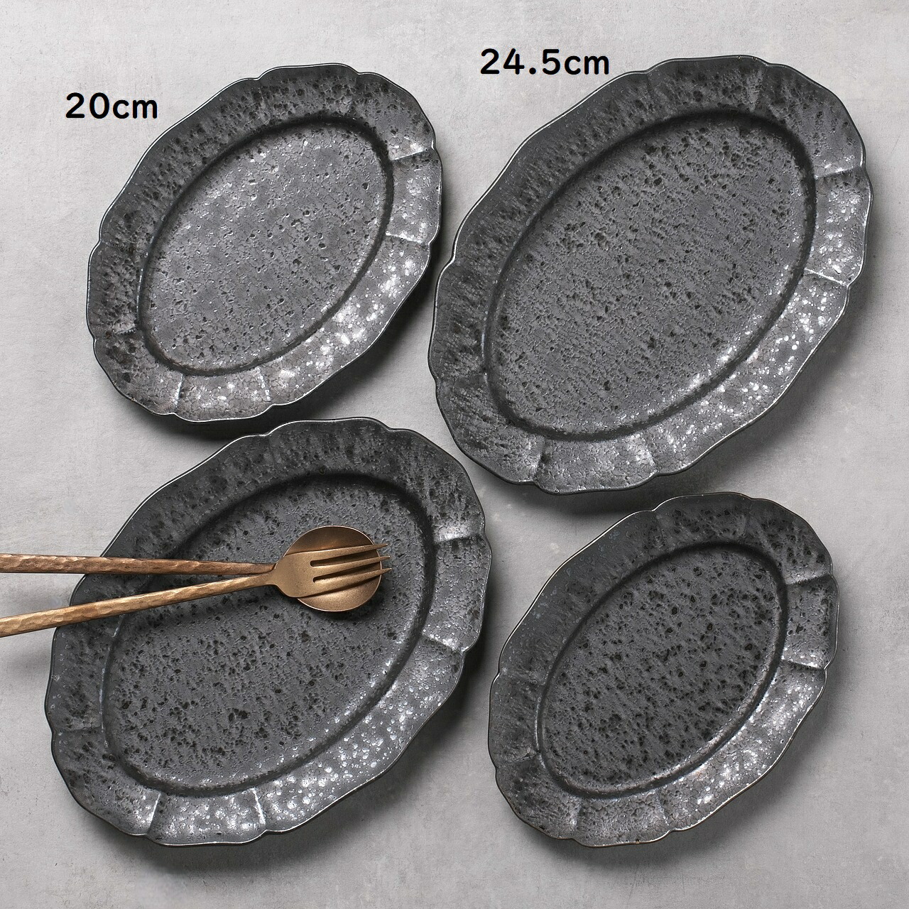 楽天市場】【 Rin花 リンカ 楕円皿 24.5cm 】【 Fonce フォンセ 金結晶