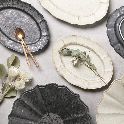 楽天市場】【 Rin花 リンカ 楕円皿 20cm 】【 Fonce フォンセ 金結晶