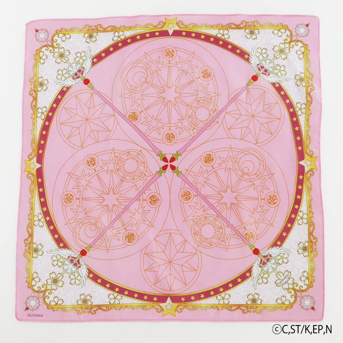 楽天市場】カードキャプターさくら プリントハンカチ 夢の杖柄