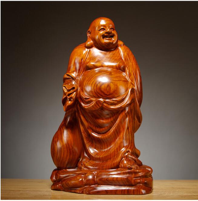 楽天市場】仏像 木彫り 七福神 布袋 様 布袋さんの置物 木像 木製