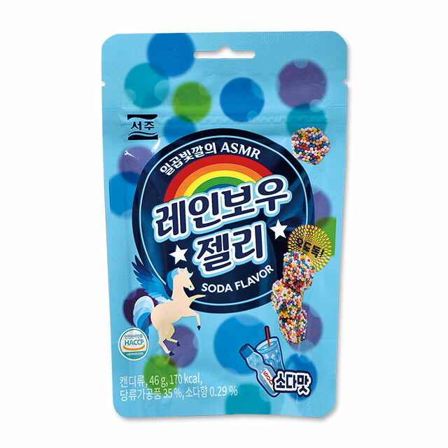 楽天市場】まとめ買い（8袋）【SEOJU レインボーゼリー 46g ×8袋