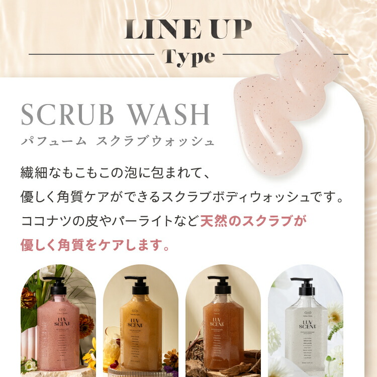 楽天市場】【公式】LUVSCENT ボディスクラブ ボディウォッシュ 500mL