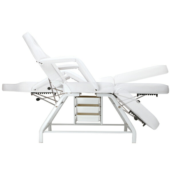 楽天市場】ワゴン付き フェイシャルベッド ロングワイド 有孔 ホワイト