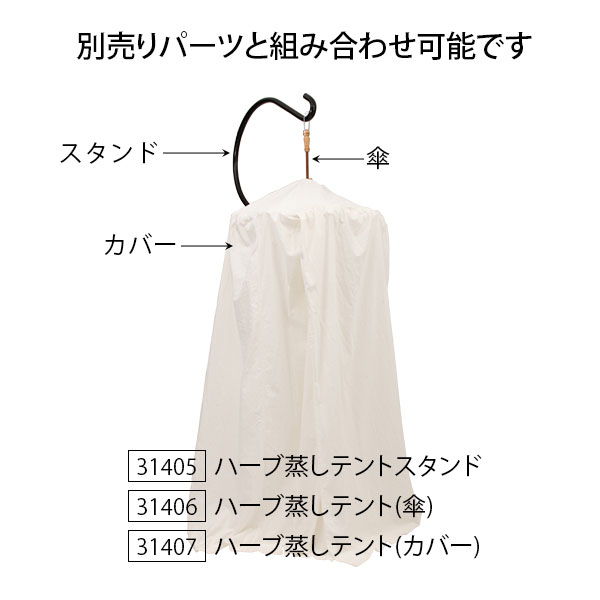 楽天市場】ハーブ蒸し テント 傘のみ 内部直径80cm ハーブテント