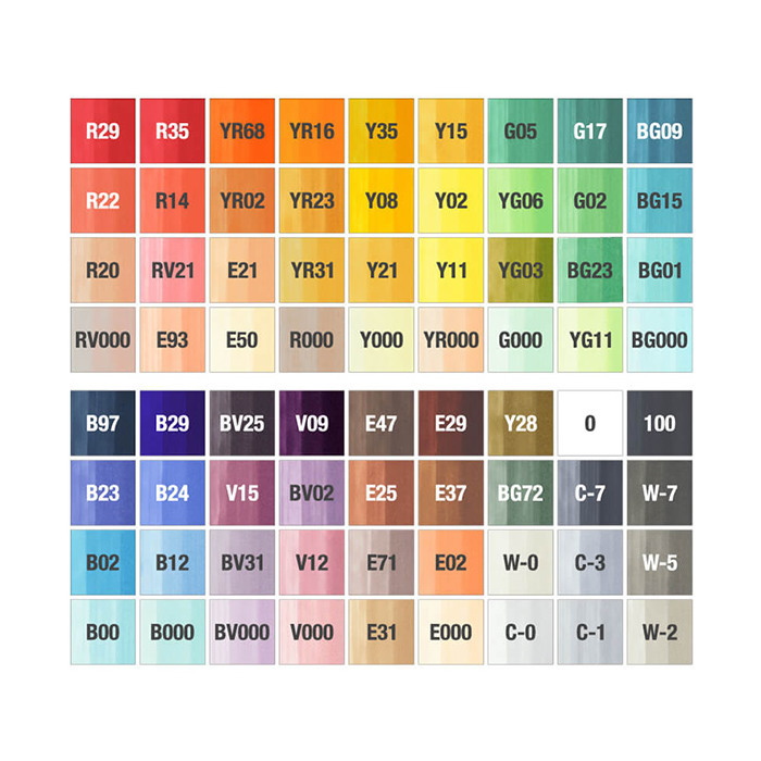 楽天市場】COPIC ciao/コピックチャオ [スタート72色セット] TOO 855