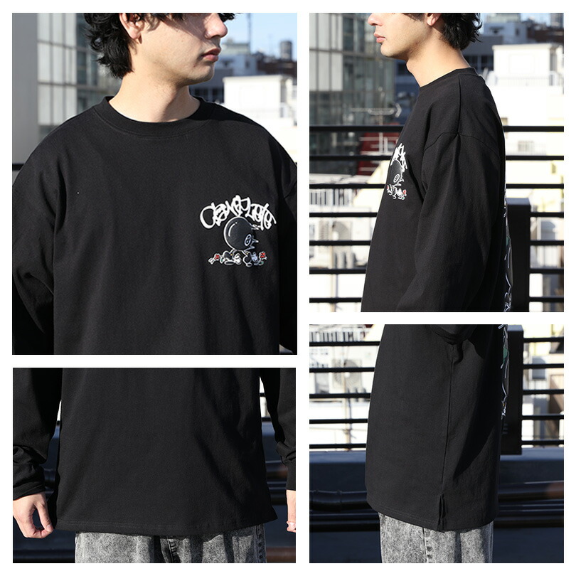 楽天市場】ロングTシャツ メンズ 長袖全4色 新作 TシャツロンT